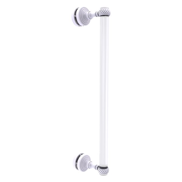 Allied Brass Pacific Grove 18-in White Hinged Shower Door Handle