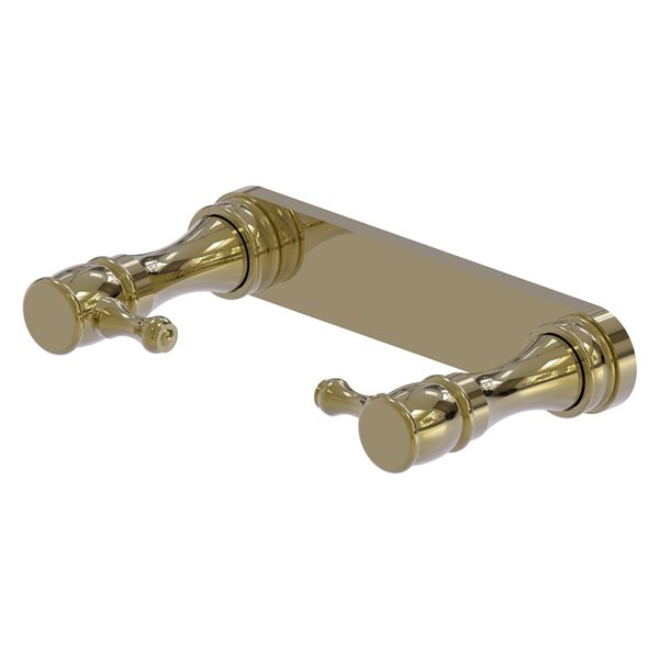 Allied Brass Unlacquered Brass Wall Mount Single Post Toilet Paper Holder