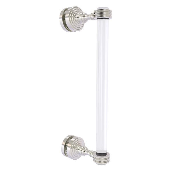 Allied Brass Pacific Grove 12-in Satin Nickel Hinged Shower Door Pull