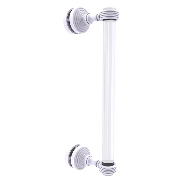 Allied Brass Pacific Grove 12-in White Brass Hinged Shower Door Handle