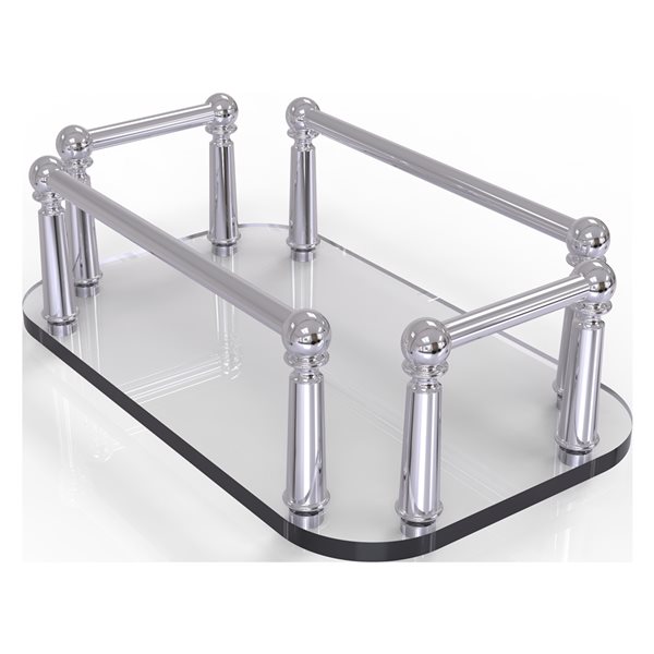 Allied Brass Polished Chrome Freestanding Towel Rack