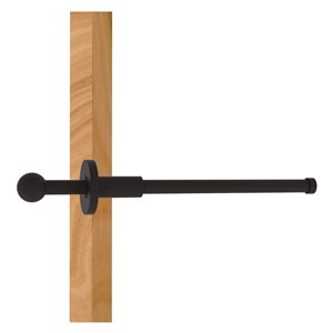 Allied Brass 10-in L x 1.9-in H Extendable Oil-Rubbed Bronze Brass Closet Rod - Hardware Included