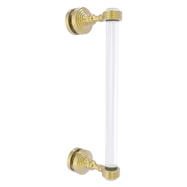 Allied Brass Pacific Grove Satin Brass 12-in Hinged Shower Door Pull