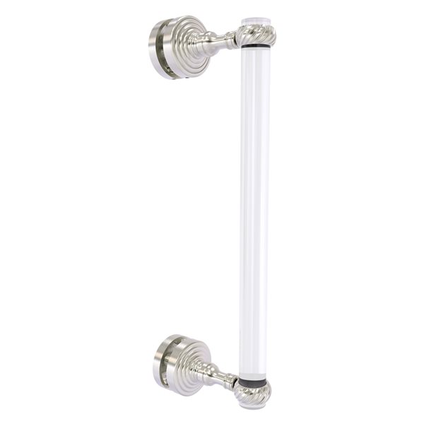 Allied Brass Pacific Grove 12-in Satin Nickel Hinged Shower Door Handle