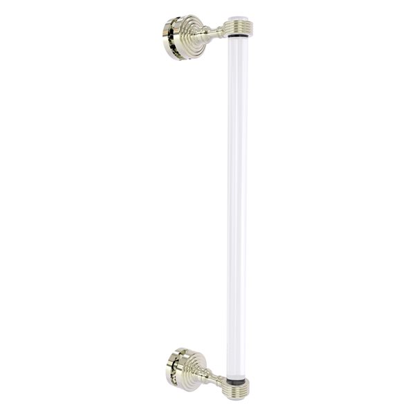 Allied Brass Pacific Grove 18-in Polished Nickel Brass Hinged Shower Door Handle