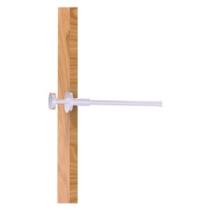 Allied Brass Fresno 10-in L x 1.9-in H Extendable Satin Chrome Brass Closet Rod - Hardware Included
