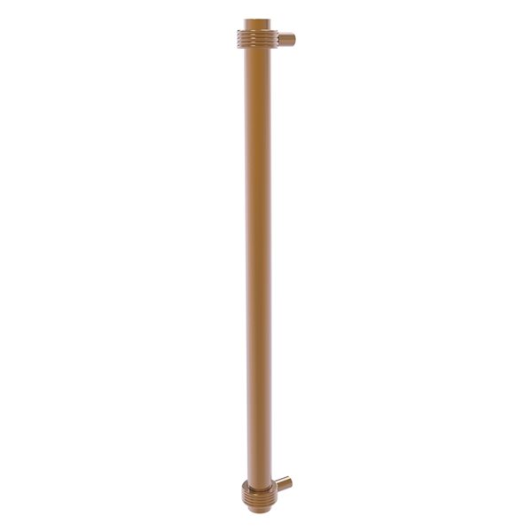 Allied Brass Brushed Bronze 18-in Refrigerator Pull with Grooved Accents
