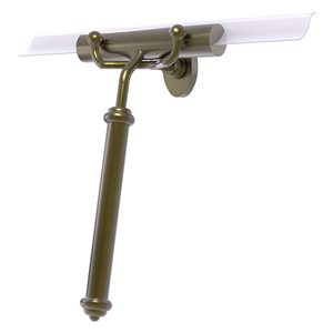 Allied Brass Antique Brass Shower Squeegee with Smooth Handle