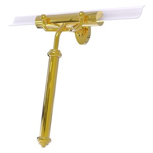Allied Brass Polished Brass Shower Squeegee with Smooth Handle