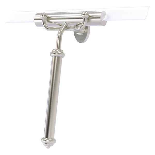Allied Brass Satin Nickel Shower Squeegee with Smooth Handle SQ20SN