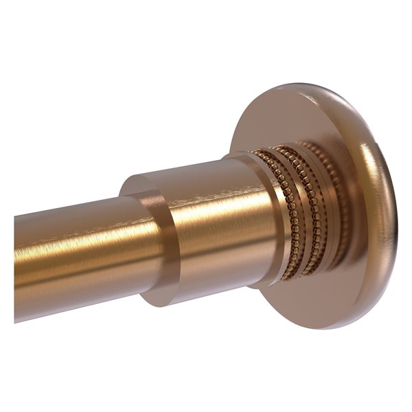 Allied Brass Skyline Brushed Bronze Shower Curtain Rod Brackets - Set of 2