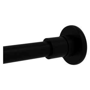 Allied Brass Skyline Matte Black Shower Curtain Rod Brackets