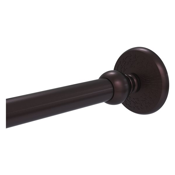 Allied Brass Monte Carlo Antique Bronze Shower Curtain Rod Brackets MC