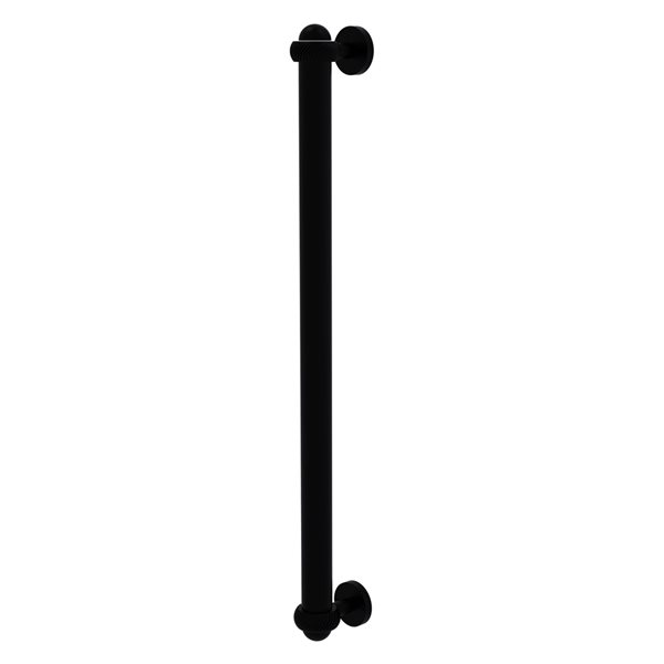Allied Brass Matte Black Finish 18-in Refrigerator Pull with Twisted Accents