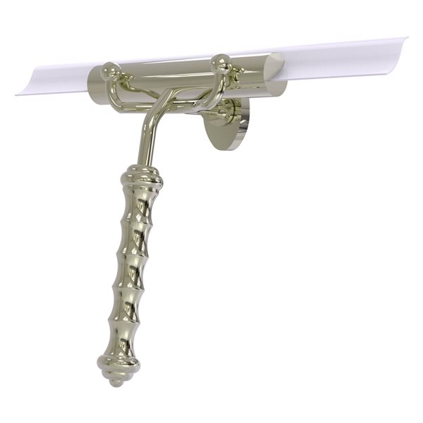 Allied Brass Polished Nickel Shower Squeegee with Wavy Handle SQ10PNI