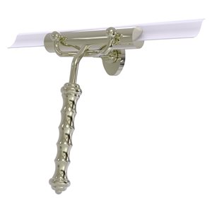 Allied Brass Polished Nickel Shower Squeegee with Wavy Handle