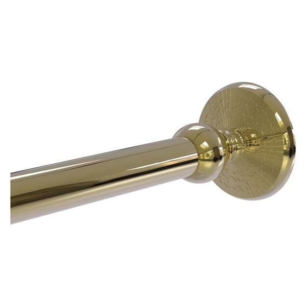 Allied Brass Monte Carlo Unlacquered Brass Shower Curtain Rod Brackets