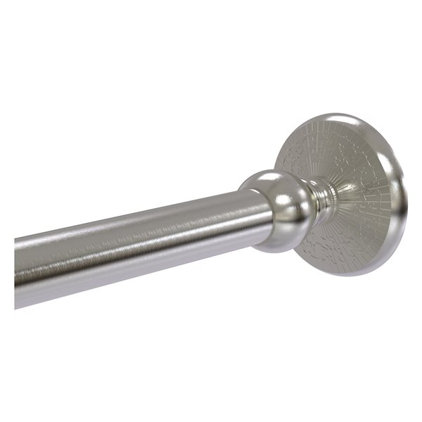 Allied Brass Monte Carlo Satin Nickel Shower Curtain Rod Brackets