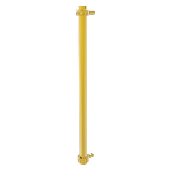 Allied Brass Polished Brass 18-in Refrigerator Pull with Grooved Accents