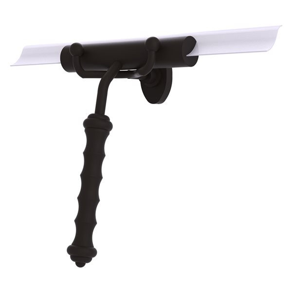Allied Brass OilRubbed Bronze Shower Squeegee with Wavy Handle SQ10