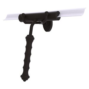 Allied Brass Oil-Rubbed Bronze Shower Squeegee with Wavy Handle
