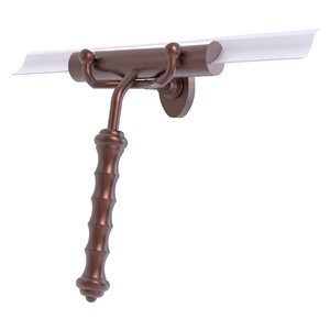 Allied Brass Antique Copper Shower Squeegee with Wavy Handle