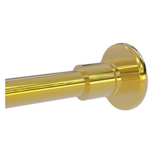 Allied Brass Skyline Polished Brass Shower Curtain Rod Brackets 1099PB
