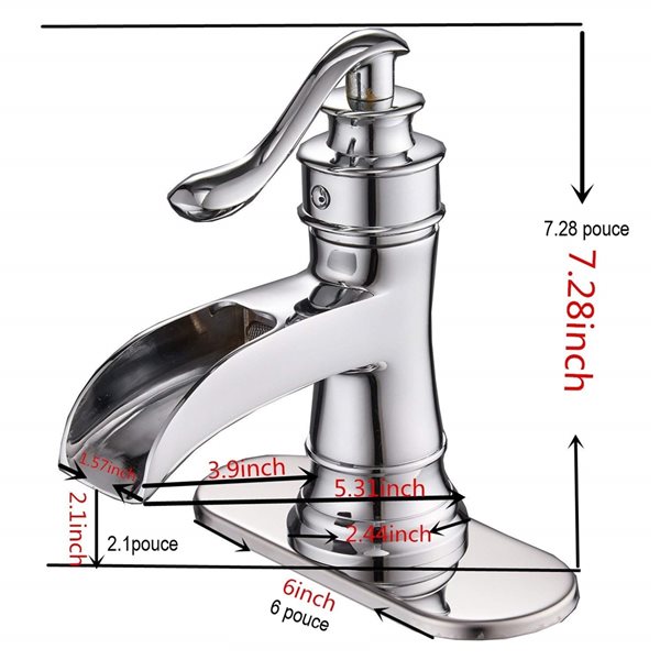 6 inch bathroom sink faucet