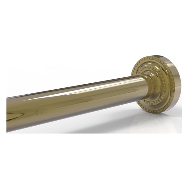 Allied Brass Dottingham Unlacquered Brass Shower Rod Brackets DT98UNL