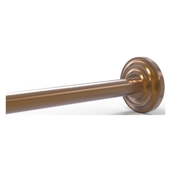 Allied Brass Que New Brushed Bronze Brass Shower Rod Brackets QN98BBR