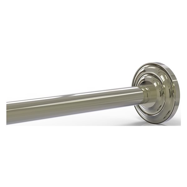 Allied Brass Que New Polished Nickel Brass Shower Rod Brackets QN98