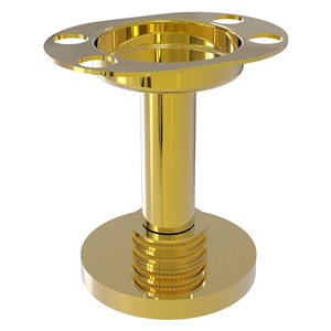 Allied Brass Tumbler and Toothbrush Holder in Polished Brass
