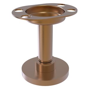 Allied Brass Brushed Bronze Finish Tumbler and Toothbrush Holder
