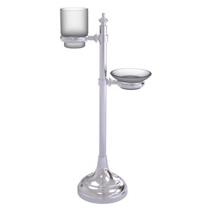 Allied Brass Satin Chrome Vanity Top Multi-Accessory Ring Stand