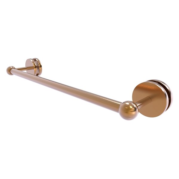 Allied Brass Prestige Skyline Brushed Bronze 18-in Shower Door Towel Bar