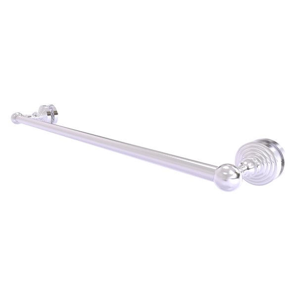 Allied Brass Waverly Place Satin Chrome 24-in Shower Door Towel Bar