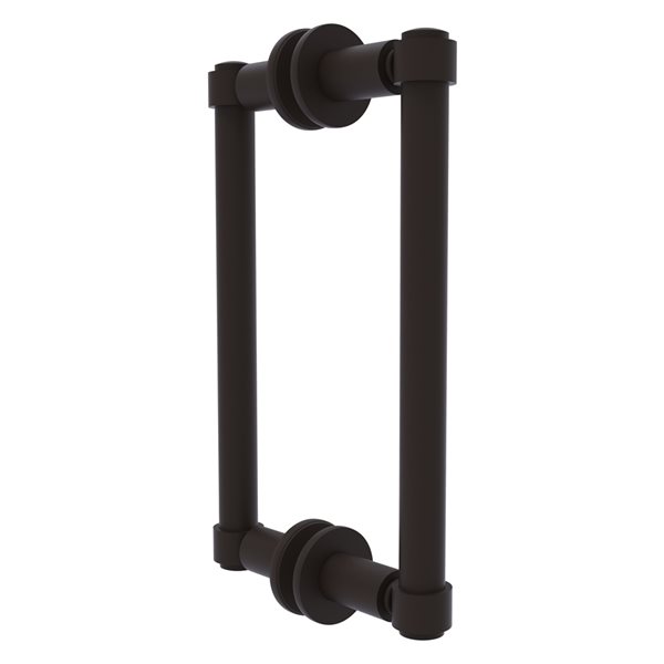 Allied Brass Contemporary 8-in Back to Back Shower Door Pull in Oil-rubbed bronze