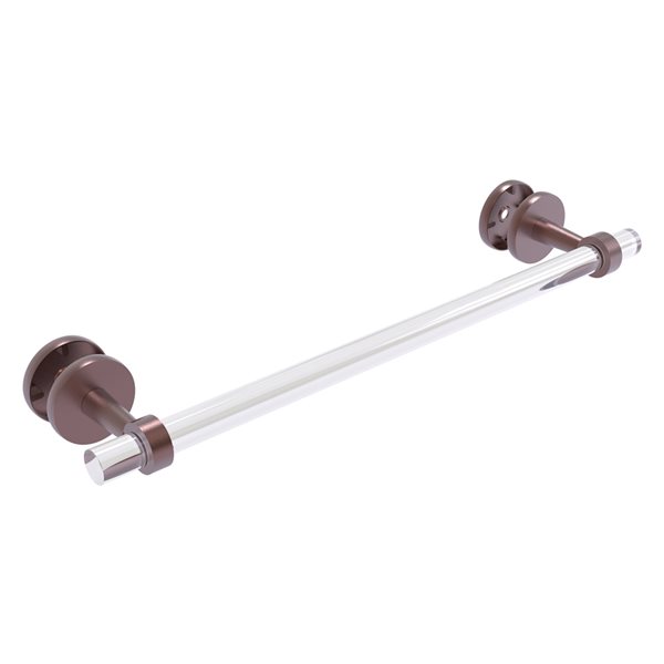 Allied Brass Clearview Antique Copper 18-in Shower Door Towel Bar