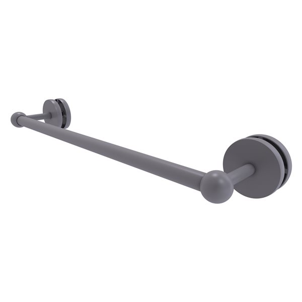 Allied Brass Prestige Skyline Matte Grey 18-in Shower Door Towel Bar