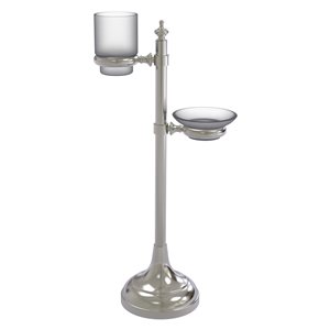 Allied Brass Satin Nickel Vanity Top Multi-Accessory Ring Stand
