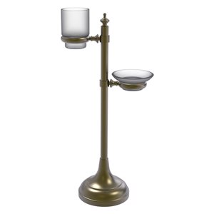 Allied Brass Antique Brass Vanity Top Multi-Accessory Ring Stand