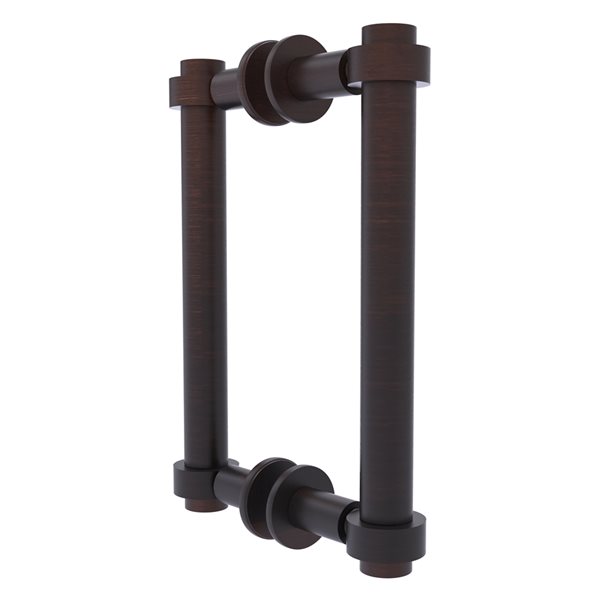Allied Brass Contemporary Venetian bronze 8-in Back to Back Shower Door Pull