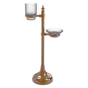 Allied Brass Brushed Bronze Vanity Top Multi-Accessory Ring Stand