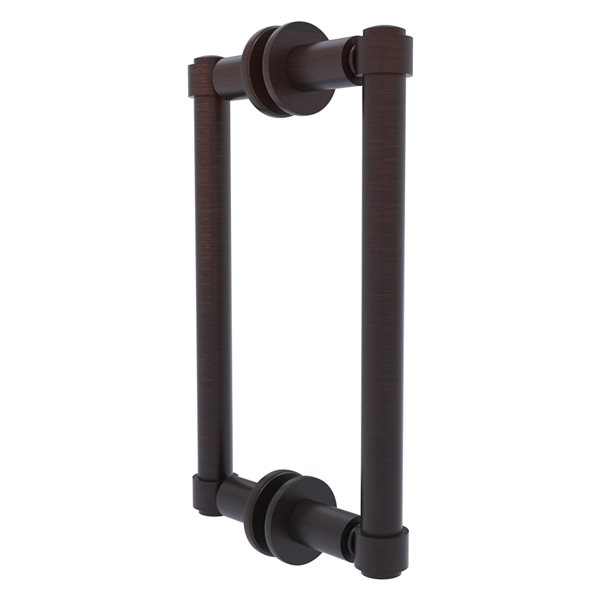 Allied Brass Contemporary 8-in Back to Back Shower Door Pull in Venetian bronze