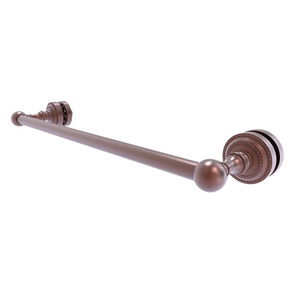 Allied Brass Dottingham Antique Copper 18-in Shower Door Towel Bar