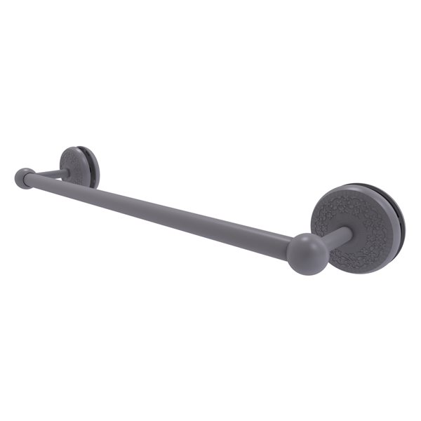 Allied Brass Monte Carlo Matte Grey 18-in Shower Door Towel Bar