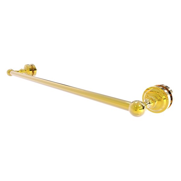 Allied Brass Dottingham Polished Brass 24-in Shower Door Towel Bar
