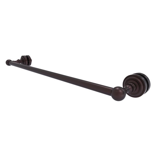 Allied Brass Dottingham Antique Bronze 24-in Shower Door Towel Bar | RONA