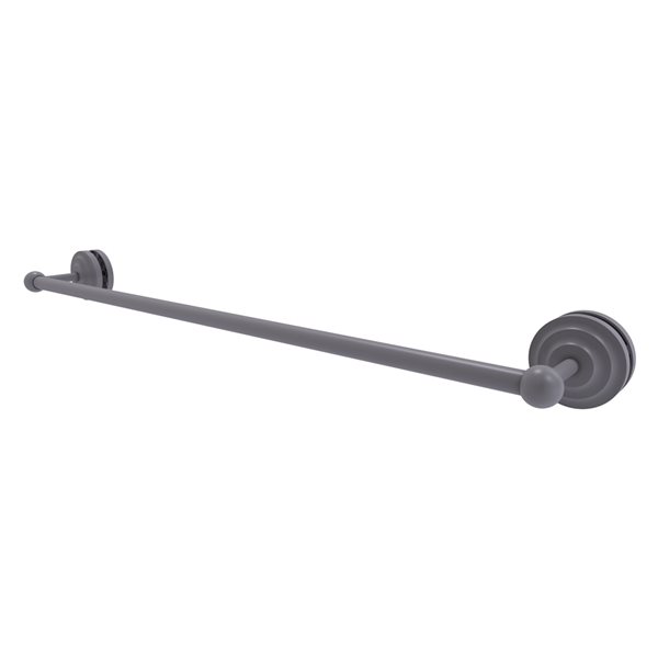 Allied Brass Que New 30-in Matte Grey Wall Mount Single Towel Bar
