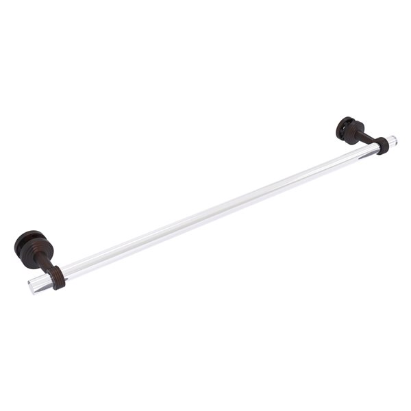 Allied Brass Pacific Beach 30-in Venetian Bronze Wall Mount Single Towel Bar with Grooved Accents